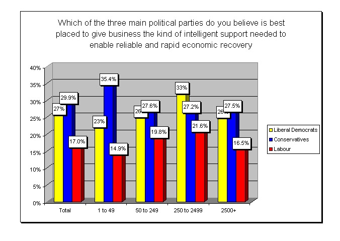 results by company size